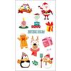 Adesivo de Tatuagem de Natal Novo Transfronteiriço Pronta Entrega Infantil Desenho Animado Festa de Feriado Papai Noel Boneco de Neve Adesivo à Prova d'Água