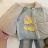 Chaqueta acolchada de algodón para niñas, nuevo estilo de invierno 2026, abrigo de moda con solapa de peluche, cómoda, cálida y de algodón grueso, chaqueta de algodón versátil