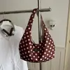 Moda Estilo Coreano Comércio Exterior Bolinhas 2026 Novo Pequeno Fresco Grande Capacidade Bolinhas Casual Diário Bolsa Tote de Ombro Único
