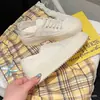 Zapatos de lona con plataforma para mujer, de doble uso, transpirables, ligeros, tipo slip-on, nuevo modelo otoño 2026, zapatos de suela blanda color blanco perla