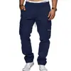 Calça de Trabalho Casual Esportiva Tapered Hip-Hop Masculina Tática de Estilo Europeu e Americano da Amazon, Solta, com Múltiplos Bolsos, Retrô