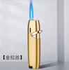 AW-729 encendedor creativo inflable a prueba de viento llama recta encendedor de cigarrillos personalidad metal set para fumar venta al por mayor transfronteriza