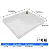 Caja de Plástico para Volteo Extra Grande Caja de Plástico Plato Cuadrado Bandeja Comercial Rectangular Piezas Plato Plano Poco Profundo Placa de Plástico Industrial