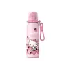 Taza térmica Sanrio para niñas, vaso de agua portátil de aspecto elegante con pajilla para estudiantes de primaria, botella de agua de doble uso para la escuela