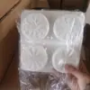 Molde de Silicona para Hornear Pasteles Molde para Jabón Hecho a Mano 4 Agujeros Naranja Limón Molde para Hornear Postres