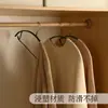 Perchas Domésticas Antideslizantes Recubiertas de Plástico, Semi-Circulares, Secadores Sin Marca, Pinzas para Pantalones de Adulto, Perchas de Acero Inoxidable para Almacenamiento
