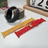 Para Apple Watch Correa de Apple Watch iwatch Modificada Color Sólido Silicona Letra de Deducción Correa de Reloj