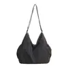 Bolsa de Ombro Feminina da Moda, Bolsa Transversal Casual para Compras, Bolsa de Tecido Estilosa de Cor Sólida Leve, Mochila de Novo Estilo para Trabalho e Deslocamento