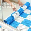 Tapetes de Chão para Banheiro, Tapetes para Pés de Piscina, Tapetes Vazados Emendáveis, Tapetes de Chão Plásticos Cortáveis para Banheiro e Banheiro, Dropshipping