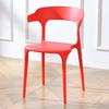 Cadeira de plástico Banquinho de encosto simples Cadeira de jantar nórdica para casa Cadeira de plástico econômica para adultos espessada Cadeira de tenda de fileira grande