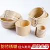 Aro de Bordado de Plástico Imitação de Bambu Ferramenta de Bordado DIY Feita à Mão Aro de Bordado Redondo