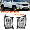 Adecuado para 13-15 Kia Sorento Luz del Parachoques Delantero, Luz Antiniebla Delantera, Ensamblaje de Bombilla para Luz del Parachoques Delantero