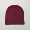 Gorra de lana bordada con logo personalizado transfronteriza sombrero de esquí multicolor de comercio exterior gorra corta de doble capa sombrero de punto acrílico