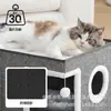 Casa Plegable y Almacenable para Gatos Mascotas, Casa Multifuncional de Sisal para Gatos, Casa de Lujo Cerrada de Doble Capa para Gatos, Suministrada Directamente por el Fabricante