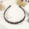 Faixa de Cabelo Estilo Coreano Qiyue Acessórios de Cabelo Cor Pura Ondulada Torcida Borda Estreita Faixa de Resina Simples e Versátil Prendedor de Cabelo Acessório de Cabeça para Mulheres