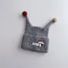 Gorro para niños, gorro con forma de estrella, gorro de punto para bebé, gorro de punto para otoño e invierno, estilo lindo y versátil, unisex, mantiene a los bebés abrigados y protege sus orejas