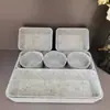 Caja de Almacenamiento de Fieltro Organizador de Almacenamiento de una Pieza Caja de Almacenamiento para Snacks y Artículos Varios Juego de 8 Piezas