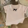 Conjunto Infantil Estilo Coreano 2026 Verão Blusa Manga Curta com Detalhe em Renda para Meninas, Calça Floral para Bebês, Crianças Pequenas e Jovens