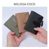 Billetera Simple y Exquisita Ranura para Tarjetas Hebilla Serie de Colores Contrastantes Billetera para Mujer Versátil para el Día a Día Billetera Corta Fresca
