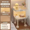 Entrega no Mesmo Dia: Mesa de Cabeceira Pequena para Quarto com Luminária, Mesa de Armazenamento Moderna, Mesa Lateral para Sofá, Mesinha de Centro de Ferro para Sala de Estar