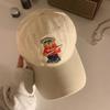 Boné de beisebol Bear Soft-Top para mulheres primavera e verão Ins versátil aba larga rosto-mostrando pequeno estudante proteção solar boné com pala
