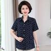 Ropa de Verano para Mujeres de Mediana Edad y Mayores, Camisas de Algodón y Seda para Mayores, Ropa de Primavera para Madres, Conjuntos de Talla Grande para Abuelas, Camisas de Manga Larga para Esposas