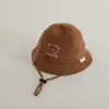 Gorro de Bebé Primavera y Otoño Ins Estilo Coreano Versátil Casual Panda de Bebé Sombrero Cubo Dibujo Animado Bebé Sombrero de Pescador