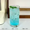 Libi Estilo Ins Coreano Vaso de Vidrio Simple de Boca Ancha Transparente Vaso para Leche Vaso para Té de Frutas Vaso para Bebidas de Jugo Café