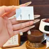 Elegantes pendientes de borla, tachuelas elegantes y chic, colgantes para orejas, hilos para orejas, pendientes versátiles de circonita de moda coreana al por mayor
