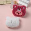 Vestido de pelúcia de desenho animado, urso, castor, boneca, broche, gatinho fofo, bolsa de castor, roupas, broche decorativo, alfinete