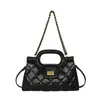2026 Nuevo Bolso Cruzado de Cadena de Rejilla de Diamantes de Lujo Ligero de Nicho Bolso de Mujer Bolso de Hombro Versátil de Moda