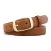 Cinturón Minimalista Coreano para Mujer de Primavera y Verano Moda Casual Versátil Estilo Coreano Cinturón de Cuero Genuino para Jeans Nuevo