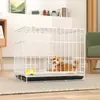 Gaiola de Cachorro Urso Doméstico Gaiola para Cachorro Pequeno Interna Gaiola de Cachorro Dobrável de Metal para Casa Cama Dobrável para Cachorro Gaiola de Carro Gaiola para Gato de Estimação Gaiola de Resgate