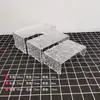 Nuevo Soporte de Exhibición de Mesa de Postres de Acrílico con Gradiente y Onda de Agua Decoración para Banquetes de Boda Accesorios Mesa de Cena Fría Mesa de Pausa para el Té