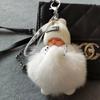 Bola de Pelo de Zorro Bebé Durmiendo Colgante Lindo Accesorio para Bolso Llavero Lindo y de Moda Venta Caliente Transfronteriza