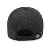 Chapéu Masculino Outono e Inverno Meia-idade Boné de Baseball de Lã Simples Casual ao Ar Livre Chapéu de Algodão Espesso para Aquecer as Orelhas