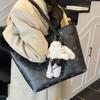 Bolsa Tote Estampada de Alta Qualidade e Grande Capacidade para Mulheres 2025 Nova Moda Versátil Bolsa de Axila Tendência Bolsa de Ombro para o Dia a Dia
