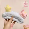 Nuevos Accesorios para el Cabello de Principios de Otoño, Limpiador Facial, Diadema Peluda, Diadema Linda de Dibujos Animados, Diadema Femenina Estilo Coreano Pequeño Aroma, Gama Alta