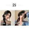 Faixa de Cabelo Trançada Floral Super Fada Retrô para Mulheres, Faixa de Cabelo de Fita All-In-One de Alta Moda, Lenço de Seda, Prendedor de Cabelo, Acessórios de Cabelo, Faixa de Cabelo