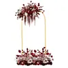 Arco Rectangular de Boda Amazon, Forma de Arco de Globos, Arco de Hierro, Diseño de Patio Exterior, Soporte para Boda en Césped