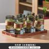 Juego para el Hogar de Vasos de Vidrio Estilo Tarjeta Borosilicato Alto Resistente al Calor Gran Capacidad Anillo de Madera de Gama Alta Taza de Té Antiescaldado