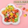 Platos de Juguete de Comida en Miniatura Accesorios de Resina para Bricolaje Pegamento de Crema Juego de Imitación Imanes para Refrigerador Materiales Platos de Juguete de Comida en Miniatura