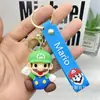Nuevo Llavero de Mario Dibujo Animado Plástico Blando Llavero de Coche Muñeco Colgante para Mochila Super Mario Venta al por Mayor Personalizado