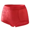El nuevo estilo popular de TikTok: Ropa interior para mujer de jacquard y gofrado estilo chino, seda de morera transpirable con refuerzo antibacteriano, cintura media-alta, sin costuras y diseño de control de abdomen.