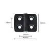Dobradiça borboleta de nylon espessada HFC06-48-E, para perfis tipo rack, dobradiça plástica de abertura plana, atacado, mesmo modelo que Yiheda