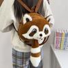 Bolsito pequeño lindo de dibujos animados para mujer, para ir al trabajo, combina con todo, multifunción, bandolera, nuevo estilo, muñeco de mapache, mochila infantil