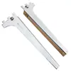Suporte de prateleira de ferro galvanizado M3233 espessado para atacado de fábrica, prateleira de coluna única, suporte esquerdo e direito, suporte reforçado para madeira e vidro, sapateira
