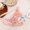 Bolsa Infantil Estilo Nuevo Otoño e Invierno Rosa Felpa Linda para Niñas Bolso Cruzado Elegante Bebé Dibujos Animados Pequeño Bolso de Pecho Billetera