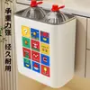 2026 Nuevo Modelo Cubo de Basura para Cocina, Montado en Pared para Residuos de Cocina y Baño, No Requiere Agacharse, Uso Doméstico, Sin Tapa, Alto Valor Estético