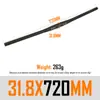 Manillar recto de bicicleta de montaña ultraligero UNO plateado 31.8*640 680 720 760 800MM